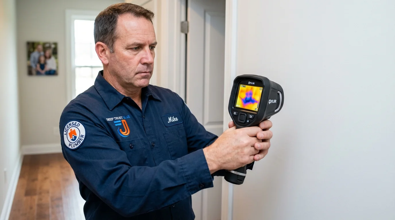 Thermal imaging leak detection by Johns Plumbing LLC in Junction City